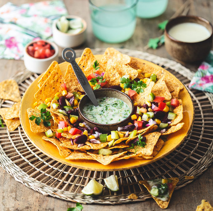 Nachos et sauce Cancoillotte