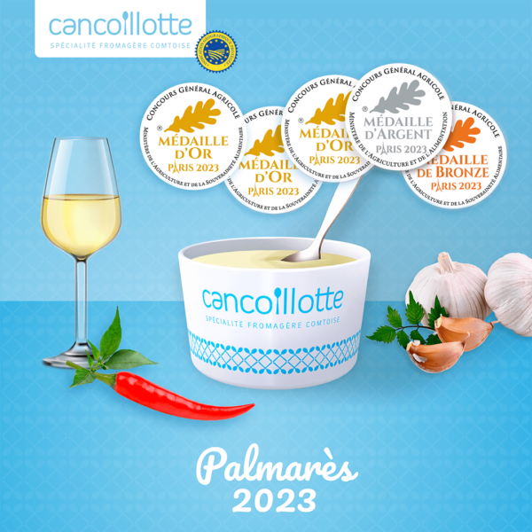 Pluie de médailles pour la Cancoillotte au Salon International de l’Agriculture